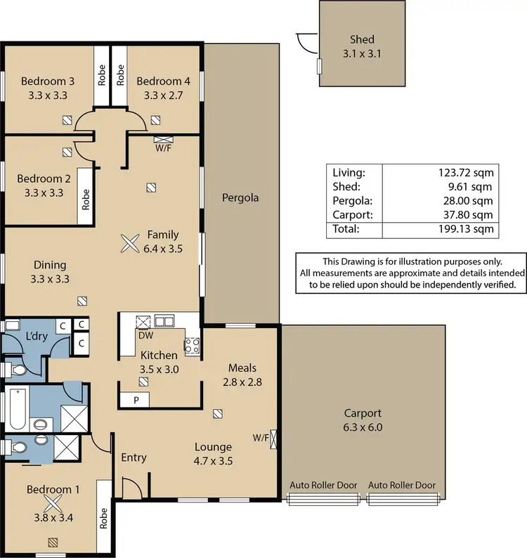 Floorplan of Homely house listing, 4 Churchman Court, Gawler East SA 5118