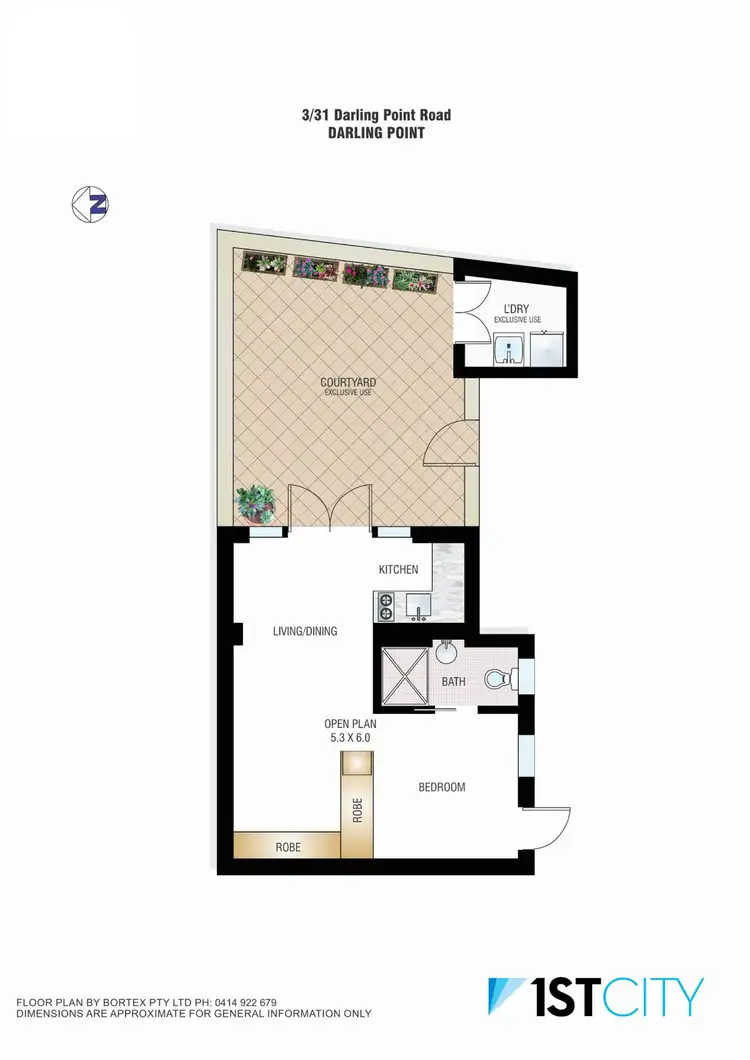 Floorplan of Homely apartment listing, 3/31 Darling Point Road, Darling Point NSW 2027