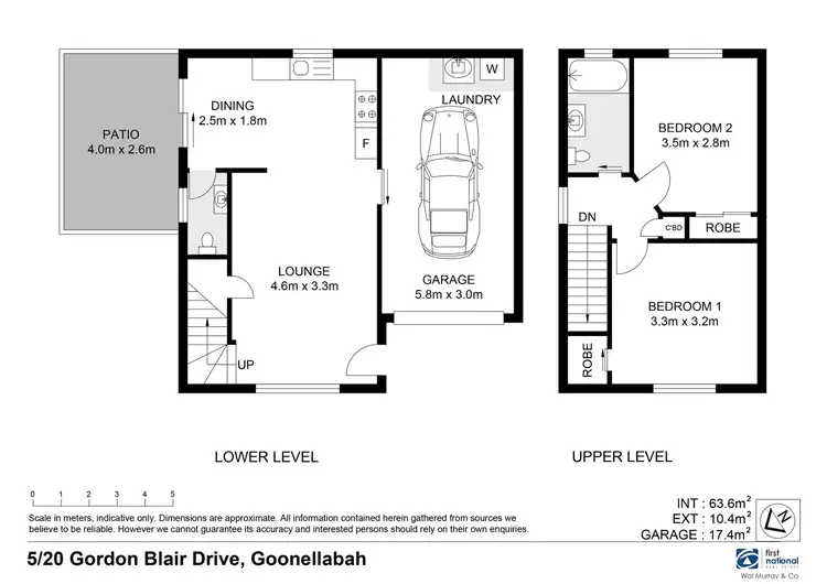 Floorplan of Homely unit listing, 5/20 Gordon Blair Drive, Goonellabah NSW 2480