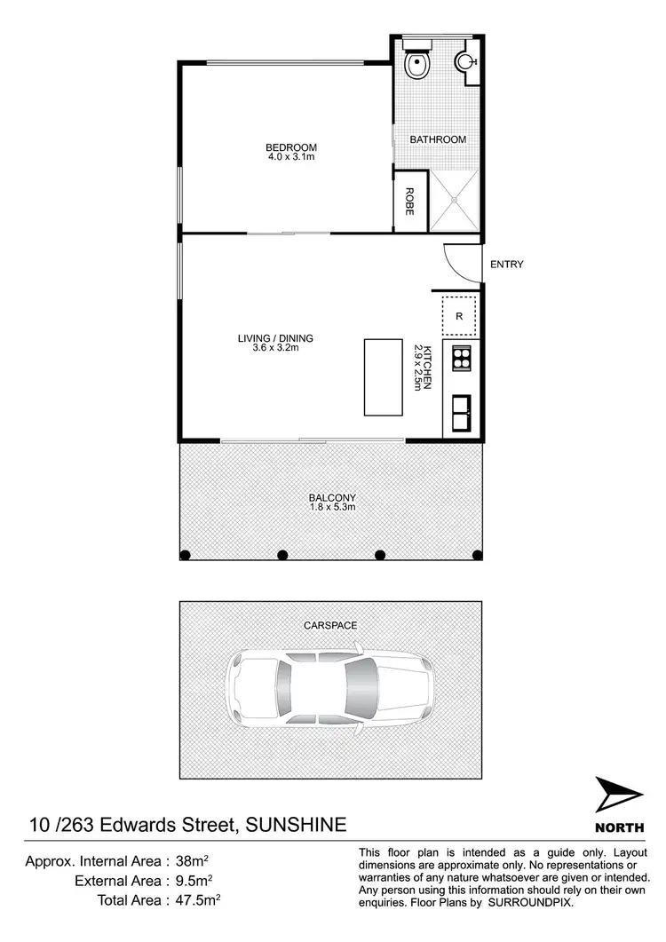Floorplan of Homely unit listing, 10/263 Edwards Street, Sunshine Beach QLD 4567