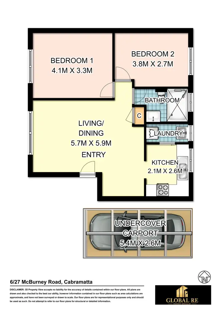 Floorplan of Homely unit listing, 6/27 McBurney Road, Cabramatta NSW 2166