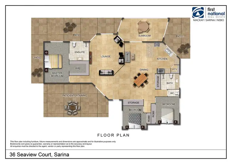 Floorplan of Homely rural property listing, 36 Seaview Court, Sarina QLD 4737