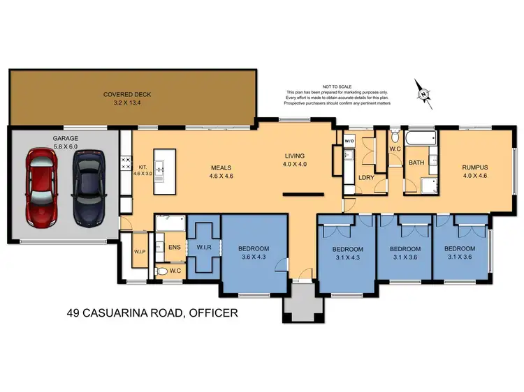 Floorplan of Homely house listing, 49 Casuarina Road, Officer VIC 3809