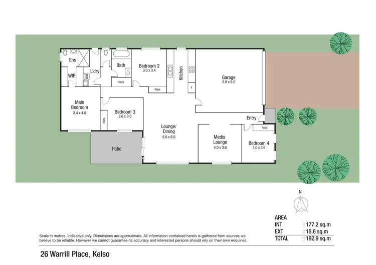 Floorplan of Homely house listing, 26 Warrill Place, Kelso QLD 4815