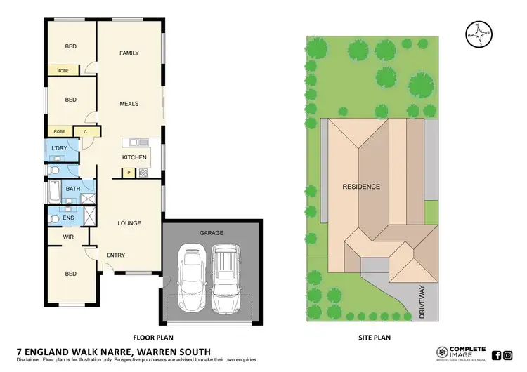 Floorplan of Homely house listing, 7 England Walk, Narre Warren South VIC 3805