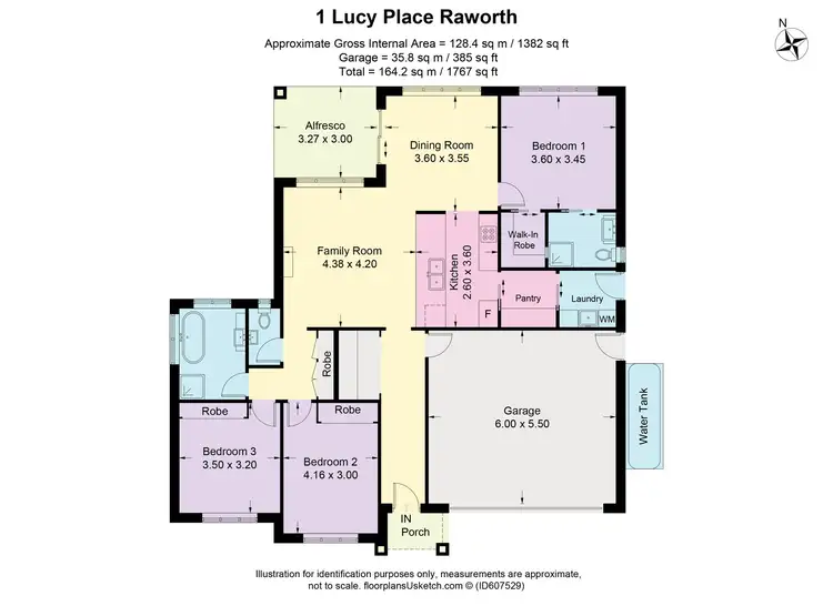 Floorplan of Homely house listing, 1 Lucy Place, Raworth NSW 2321