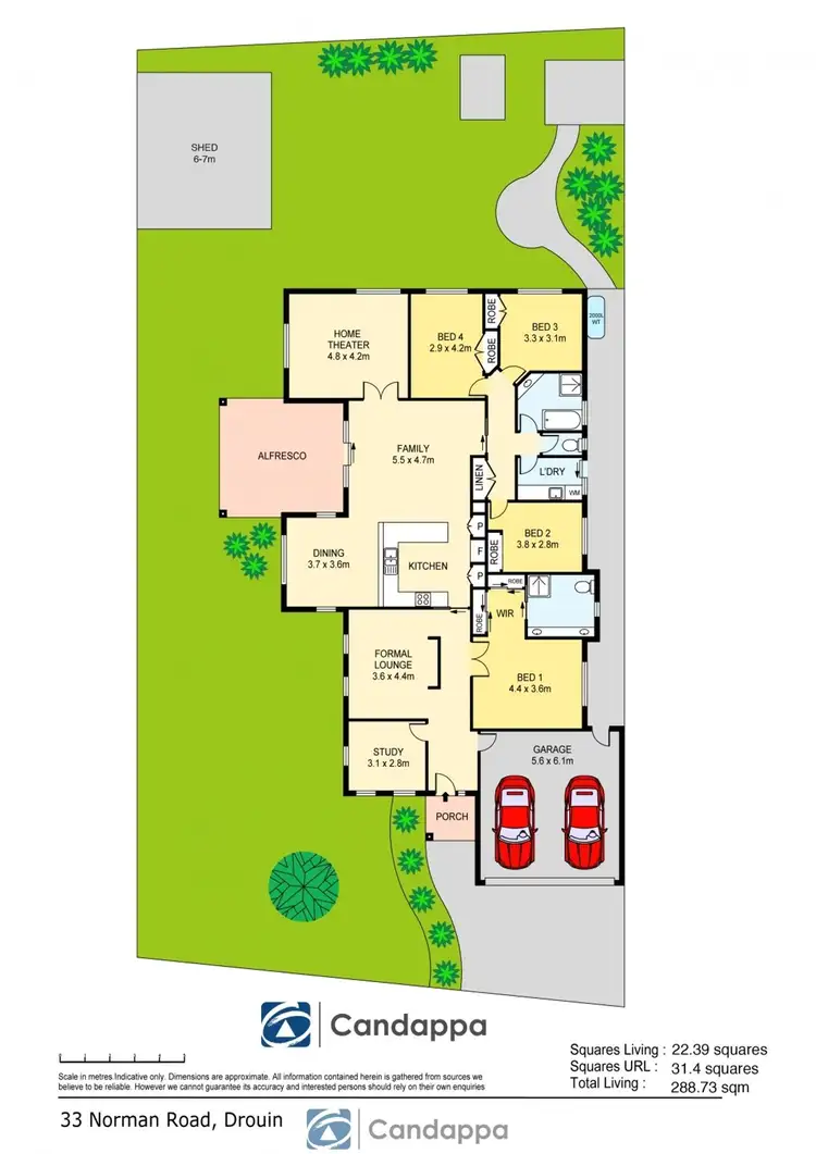 Floorplan of Homely house listing, 33 Norman Road, Drouin VIC 3818