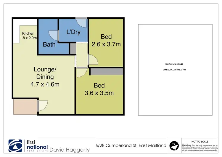 Floorplan of Homely unit listing, 6/28. Cumberland Street, East Maitland NSW 2323