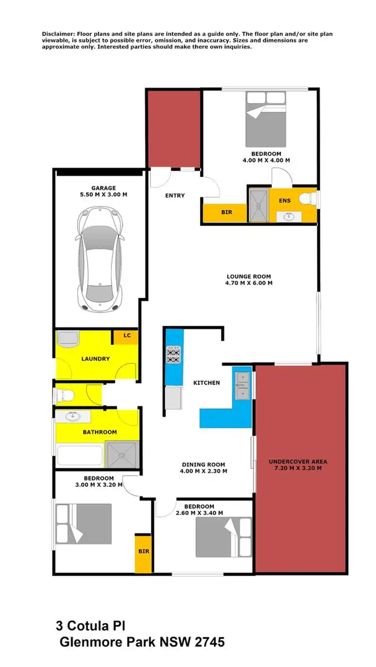 Floorplan of Homely house listing, 3 Cotula Place, Glenmore Park NSW 2745