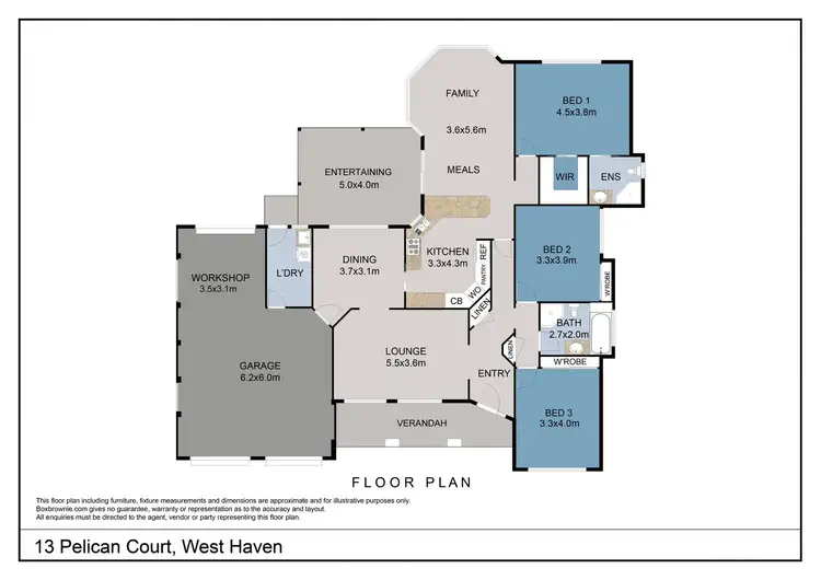 Floorplan of Homely house listing, 13 Pelican Court, Laurieton NSW 2443