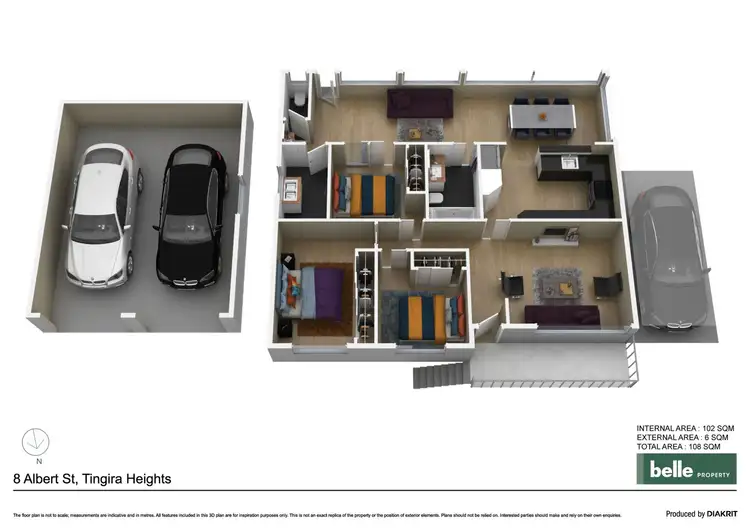 Floorplan of Homely house listing, 8 Albert Street, Tingira Heights NSW 2290
