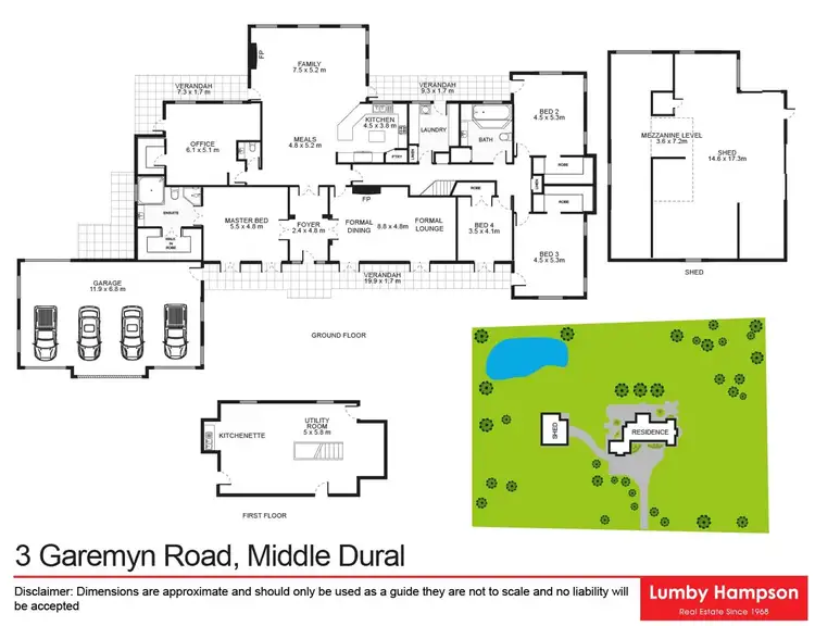 Floorplan of Homely house listing, 3 Garemyn Road, Middle Dural NSW 2158
