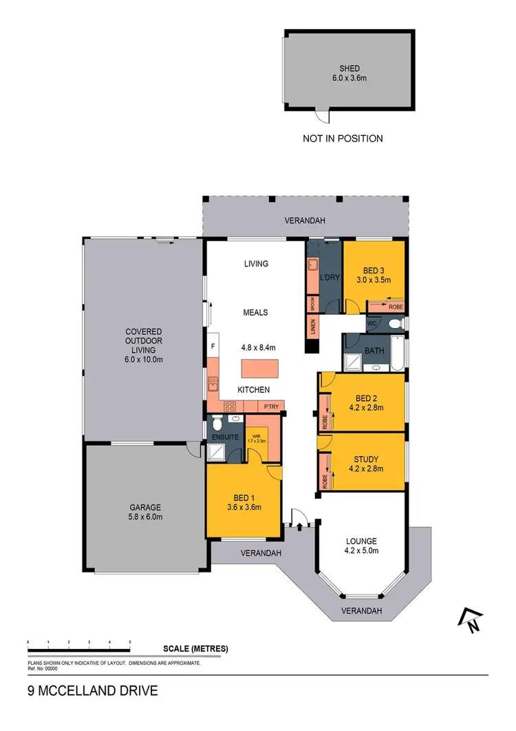 Floorplan of Homely house listing, 9 McClelland Drive, Eaglehawk VIC 3556