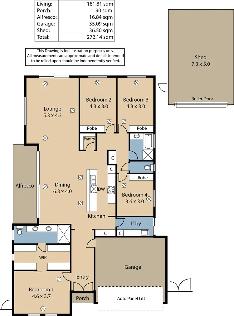 Floorplan of Homely house listing, 1 Perc Crook Street, Nuriootpa SA 5355