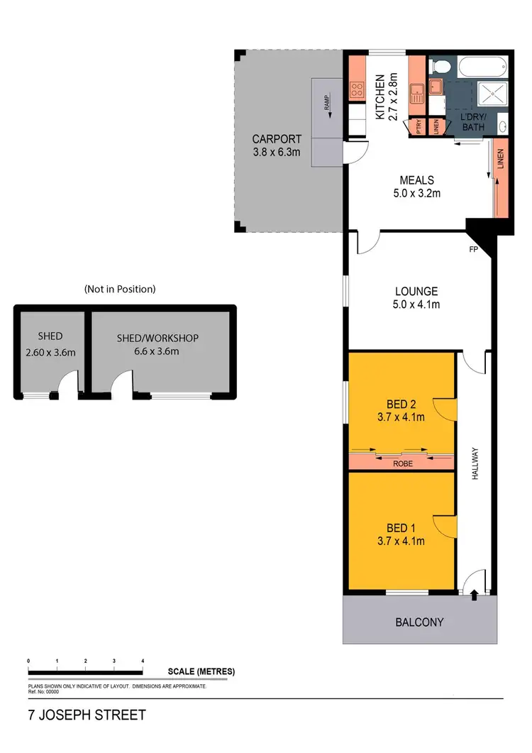 Floorplan of Homely house listing, 7 Joseph Street, Bendigo VIC 3550