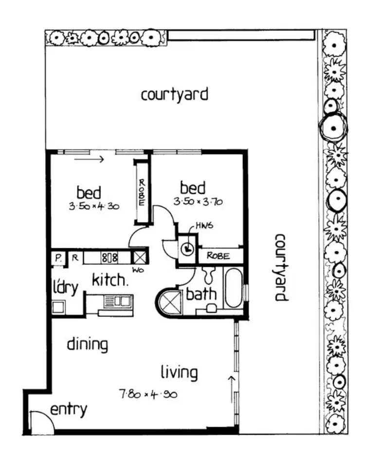 Floorplan of Homely apartment listing, 5/228 The Avenue, Parkville VIC 3052