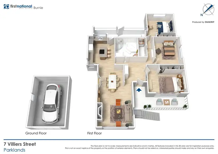 Floorplan of Homely house listing, 7 Villiers Street, Parklands TAS 7320