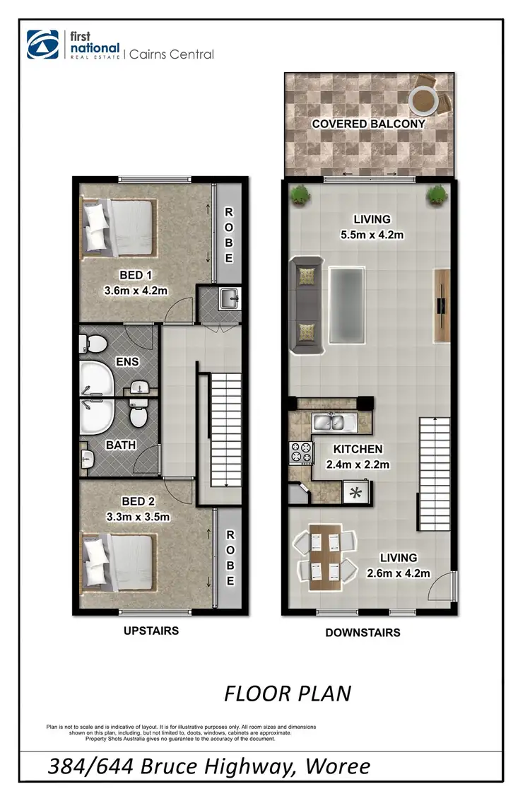 Floorplan of Homely unit listing, 384/644 Bruce Highway, Woree QLD 4868
