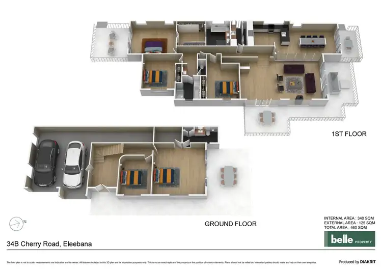 Floorplan of Homely house listing, 34B Cherry Road, Eleebana NSW 2282