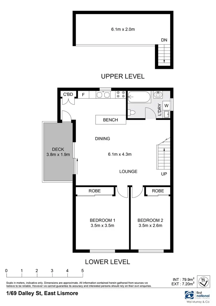 Floorplan of Homely unit listing, 1/69 Dalley Street, East Lismore NSW 2480