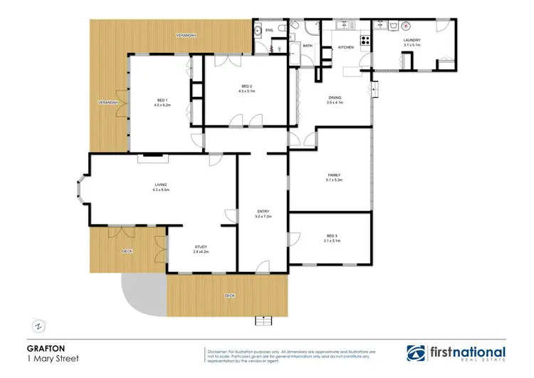 Floorplan of Homely house listing, 1 Mary Street, Grafton NSW 2460