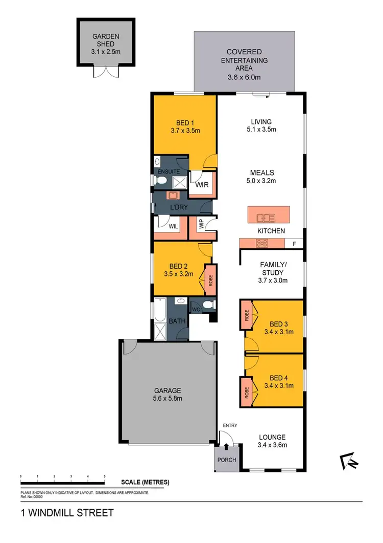 Floorplan of Homely house listing, 1 Windmill Street, Huntly VIC 3551