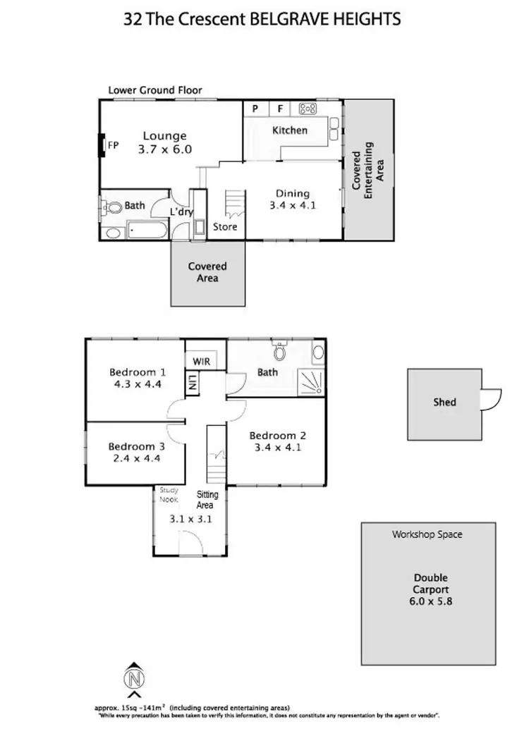 Floorplan of Homely house listing, 32 The Crescent, Belgrave Heights VIC 3160