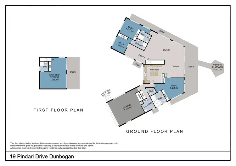 Floorplan of Homely house listing, 19 Pindari Drive, Dunbogan NSW 2443