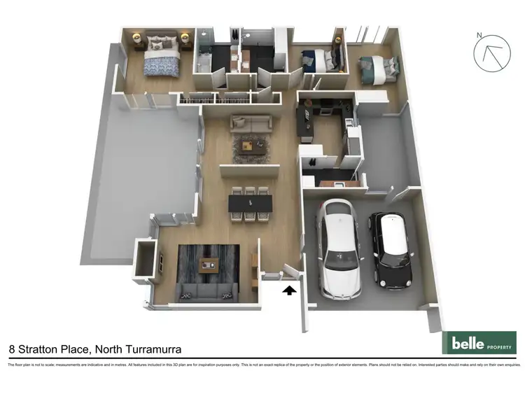 Floorplan of Homely villa listing, 8 Stratton Place, Turramurra NSW 2074