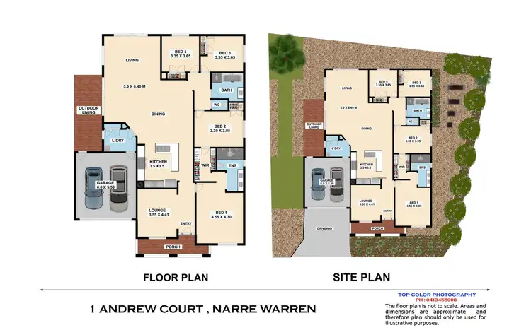 Floorplan of Homely house listing, 1 Andrew Court, Narre Warren VIC 3805