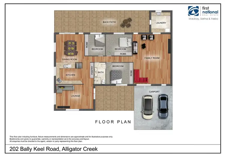 Floorplan of Homely house listing, 202 Bally Keel Road, Alligator Creek QLD 4740