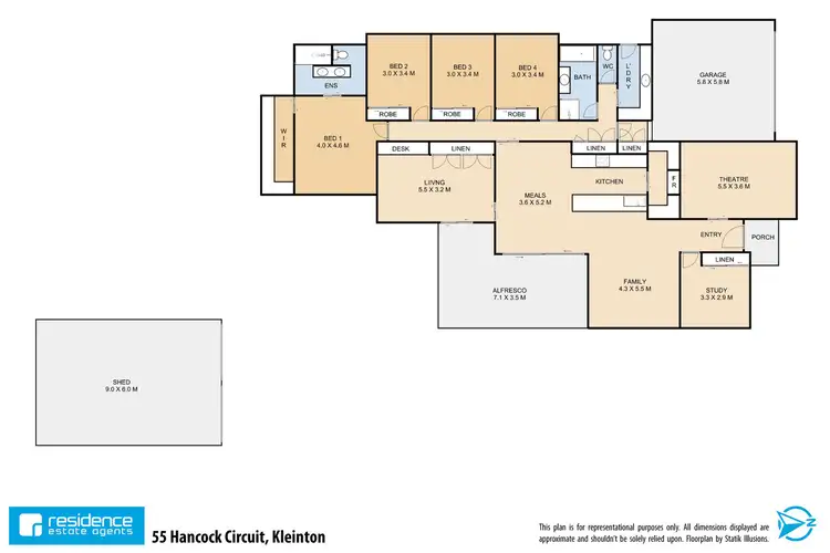 Floorplan of Homely house listing, 55 Hancock Circuit, Kleinton QLD 4352
