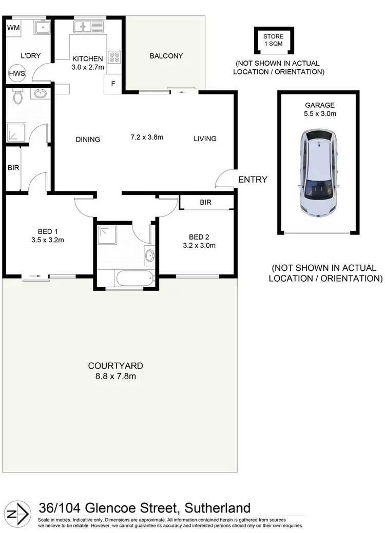 Floorplan of Homely apartment listing, 36/104-112 Glencoe Street, Sutherland NSW 2232