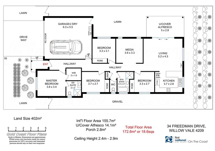 Floorplan of Homely house listing, 34 Freedman Drive, Willow Vale QLD 4209