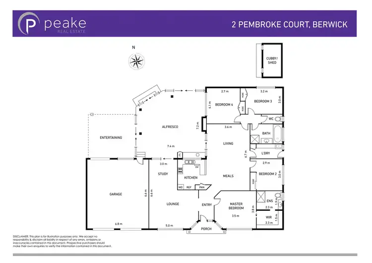Floorplan of Homely house listing, 2 Pembroke Court, Berwick VIC 3806