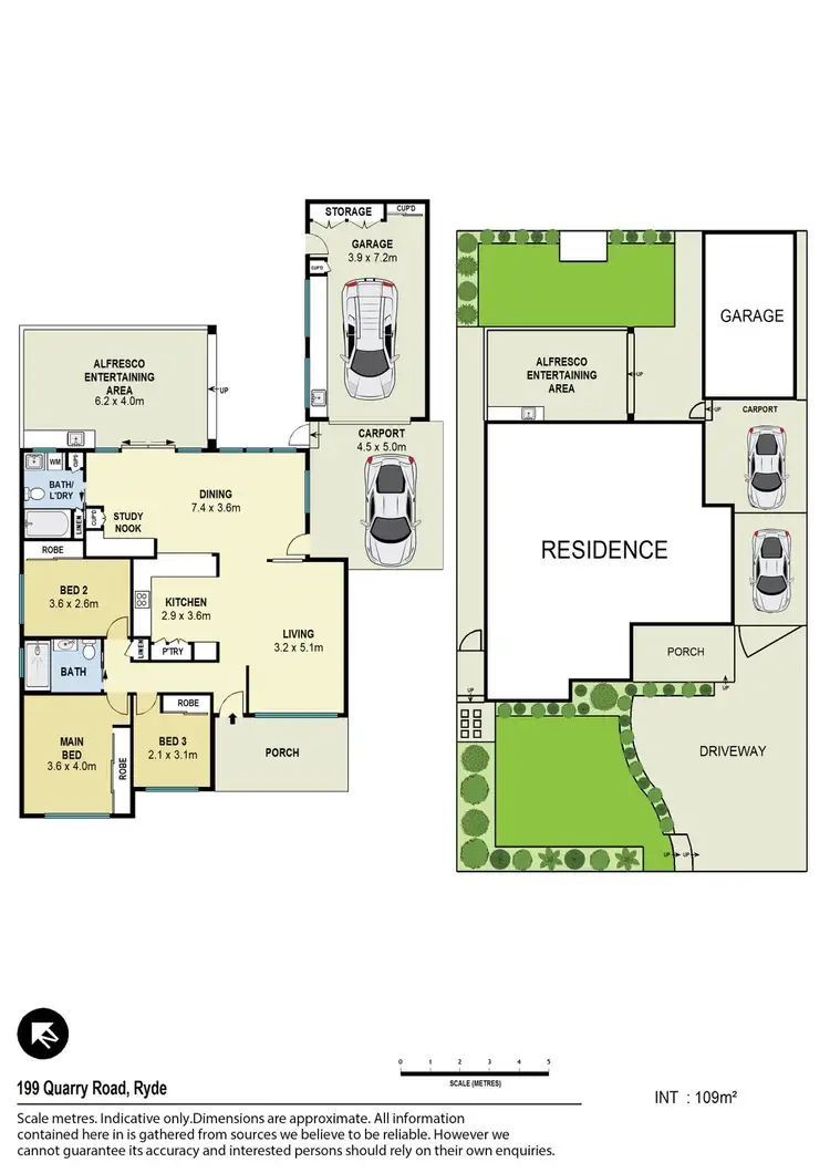 Floorplan of Homely house listing, 199 Quarry Road, Ryde NSW 2112