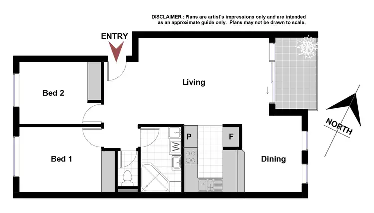 Floorplan of Homely unit listing, 26/9 Howitt Street, Kingston ACT 2604