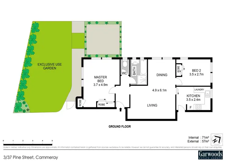 Floorplan of Homely apartment listing, 3/37 Pine Street, Cammeray NSW 2062