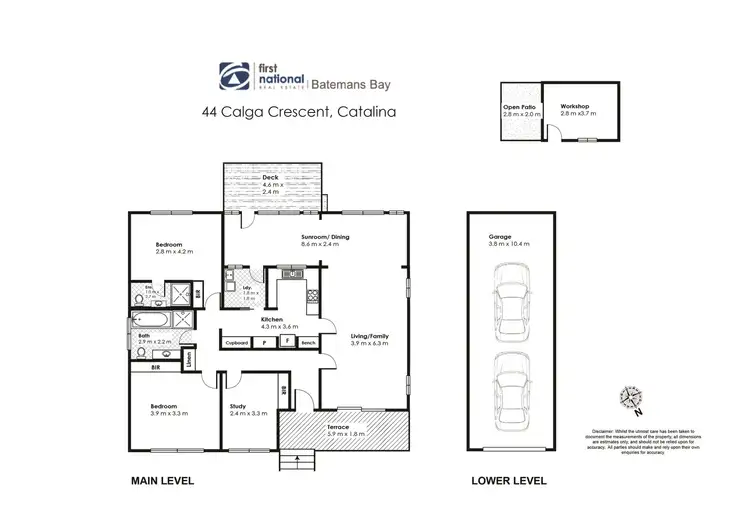 Floorplan of Homely house listing, 44 Calga Crescent, Catalina NSW 2536