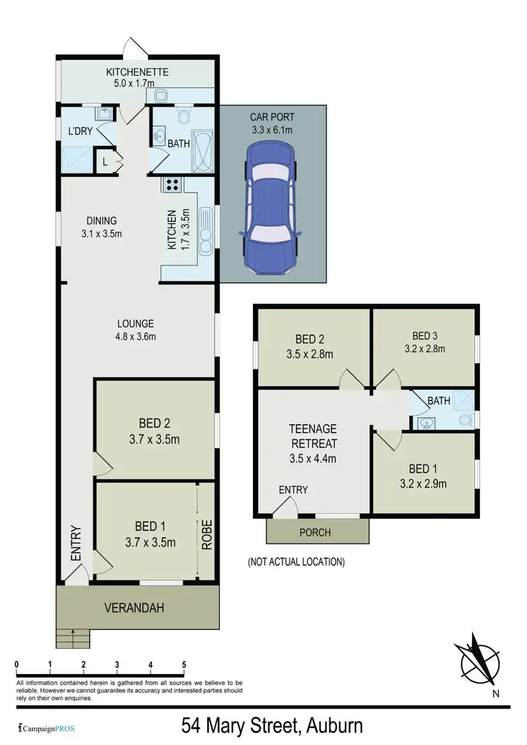 Floorplan of Homely house listing, 54 Mary Street, Auburn NSW 2144