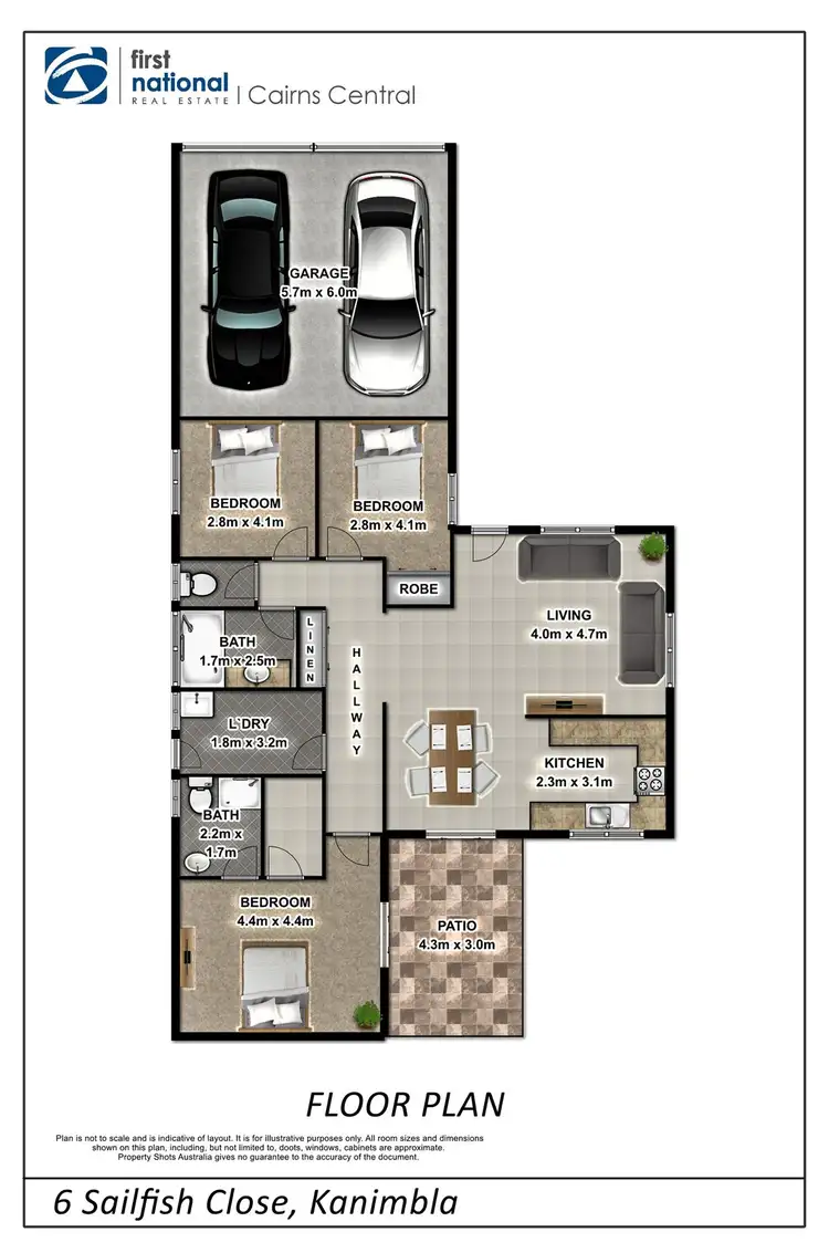 Floorplan of Homely house listing, 6 Sailfish Close, Kanimbla QLD 4870