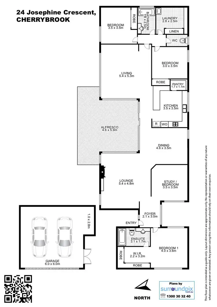 Floorplan of Homely house listing, 24 Josephine Cr, Cherrybrook NSW 2126
