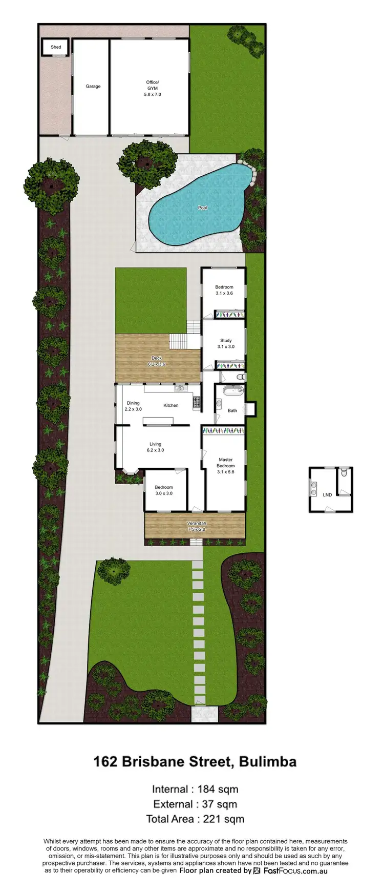 Floorplan of Homely house listing, 162 Brisbane Street, Bulimba QLD 4171