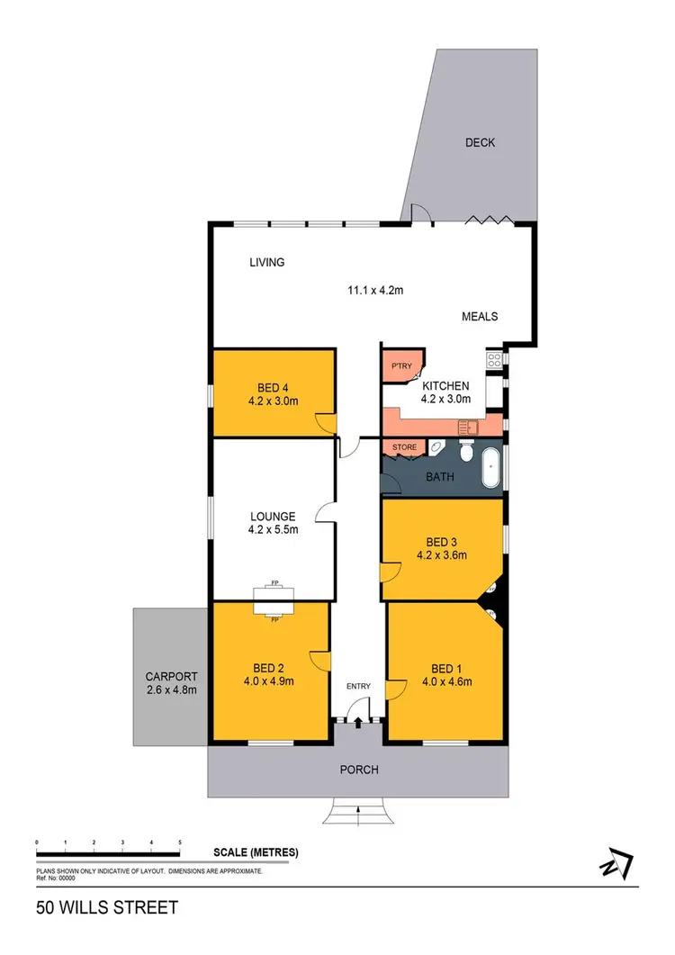 Floorplan of Homely house listing, 50 Wills Street, Bendigo VIC 3550