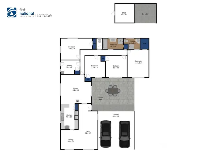 Floorplan of Homely house listing, 95 Grubb Avenue, Traralgon VIC 3844
