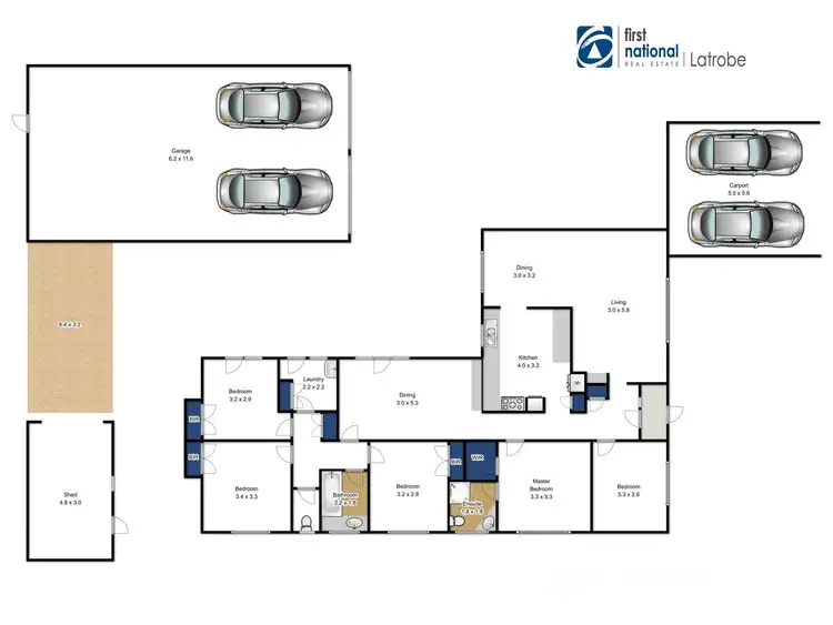 Floorplan of Homely house listing, 30 Duke Street, Rosedale VIC 3847