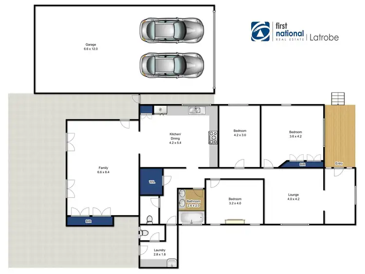 Floorplan of Homely house listing, 9 Howitt Street, Traralgon VIC 3844