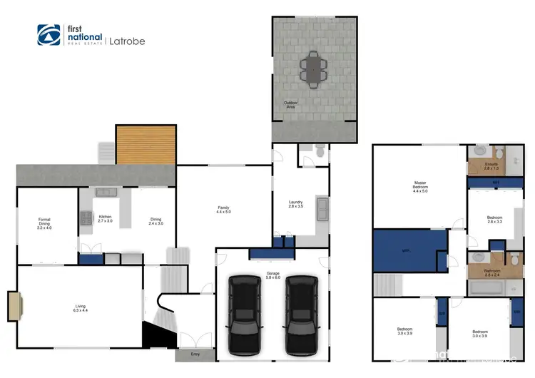 Floorplan of Homely house listing, 3 Myrtle Crescent, Traralgon VIC 3844