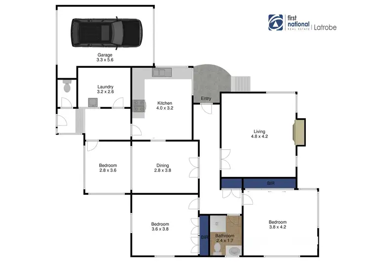 Floorplan of Homely house listing, 24 Henry Street, Traralgon VIC 3844