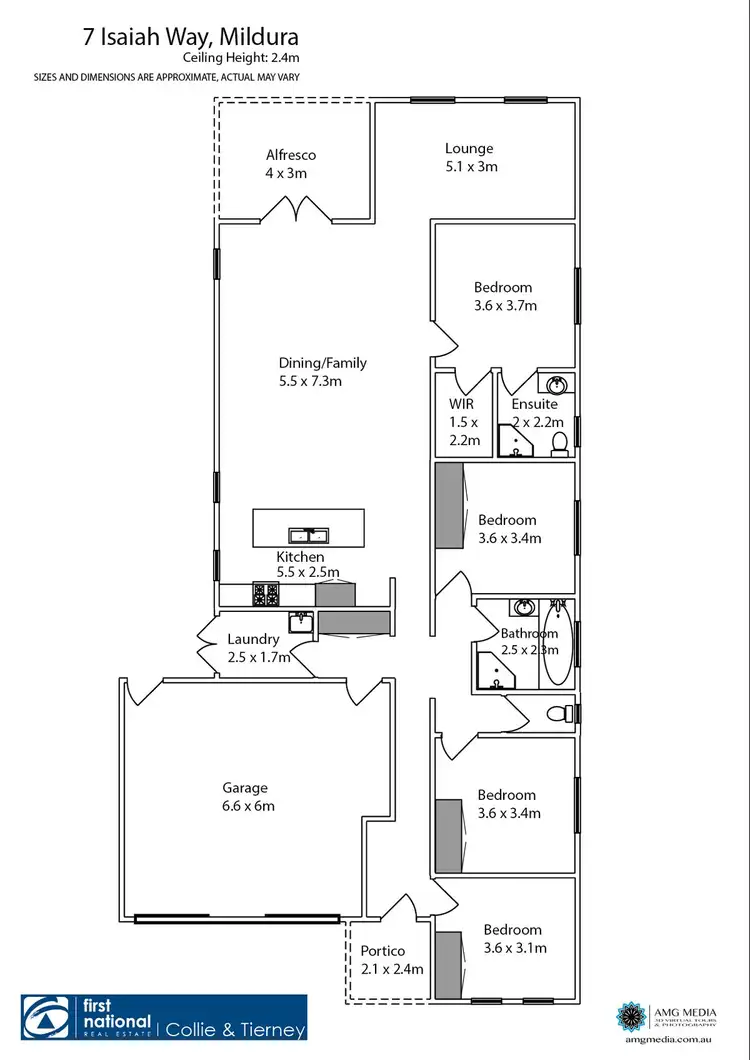 Floorplan of Homely house listing, 7 Isaiah Way, Mildura VIC 3500